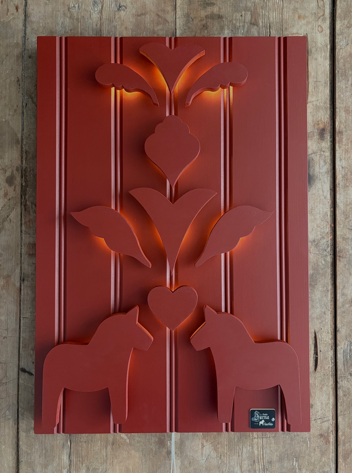 Faluröd på Faluröd bakgrund