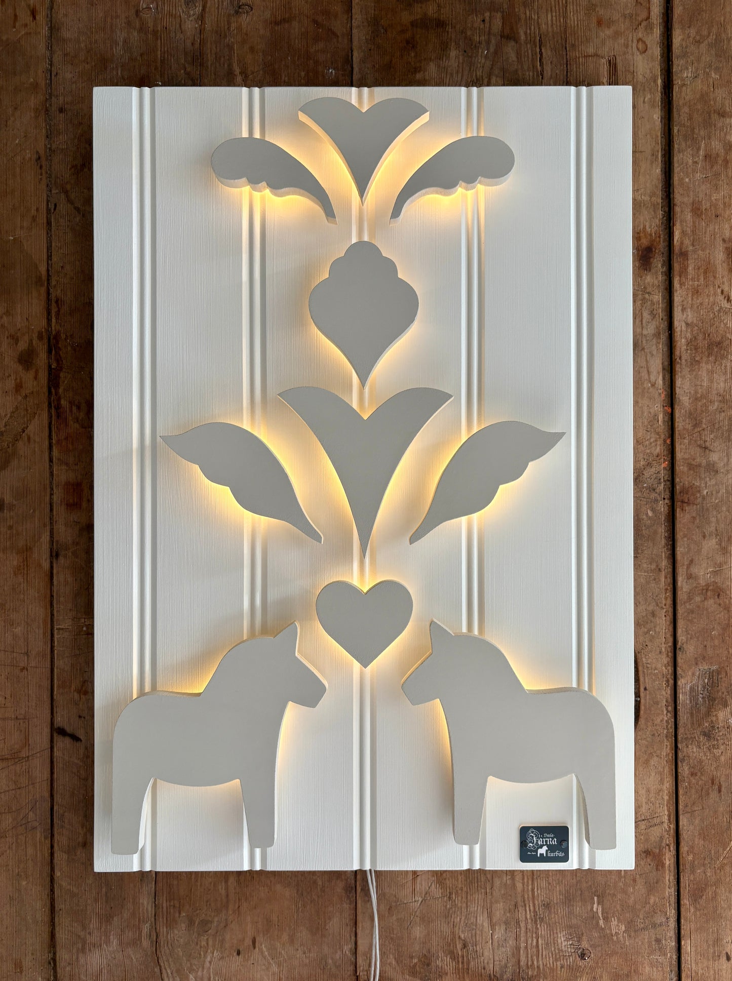 Leksandsgreige på Vit bakgrund